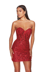 Alyce Paris Homecoming Dress 4825 - Red