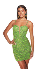 Alyce Paris Homecoming Dress 4840 - Lime