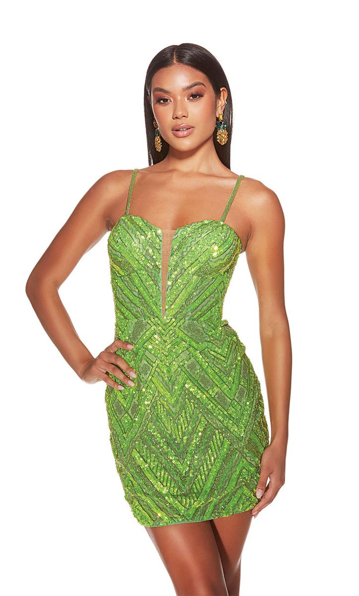 Alyce Paris Homecoming Dress 4840 - Lime