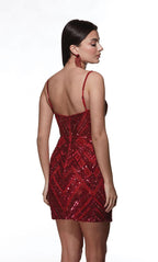 Alyce Paris Homecoming Dress 4840 - Red