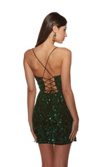 Alyce Paris Homecoming Dress 4841 - Black/Emerald