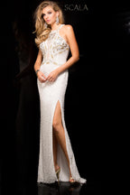 Scala Dress 48625 - Ivory/Silver/Gold