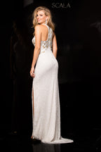 Scala Dress 48625 - Ivory/Silver/Gold