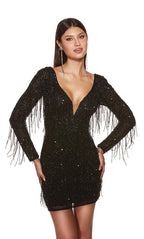 Alyce Paris Homecoming Dress 4873 - Black