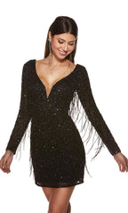 Alyce Paris Homecoming Dress 4873 - Black