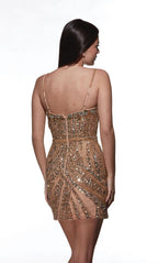 Alyce Paris Homecoming Dress 4879 - Gold