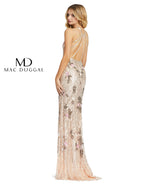 Mac Duggal Prom Dress 4890M - Porcelain Silver