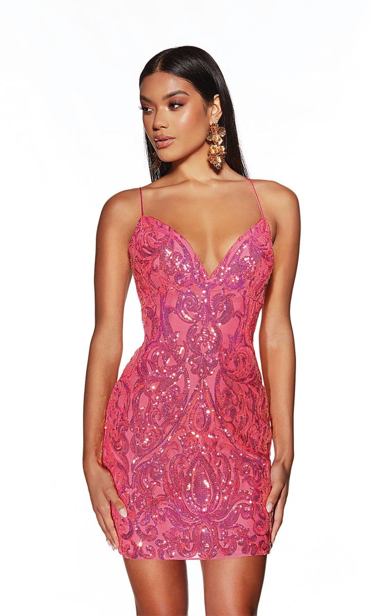 Alyce Paris Homecoming Dress 4900 - Barbie Opal