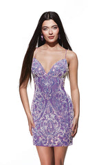 Alyce Paris Homecoming Dress 4900 - Unicorn