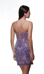 Alyce Paris Homecoming Dress 4900 - Unicorn