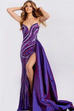 Jovani Prom 49226 - Dark Purple Multi