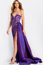 Jovani Prom 49226 - Dark Purple Multi