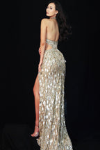Jovani Prom 49241 - Nude/Gold