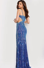 Jovani Prom Dress 49244 - Neom Piink/Silver