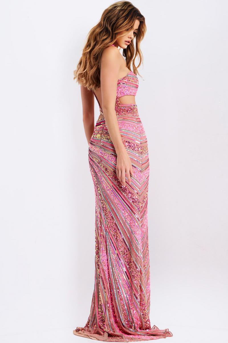 Jovani Prom 49266 - Pink Multi