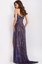 Jovani Prom 49270 - Purple/Multi