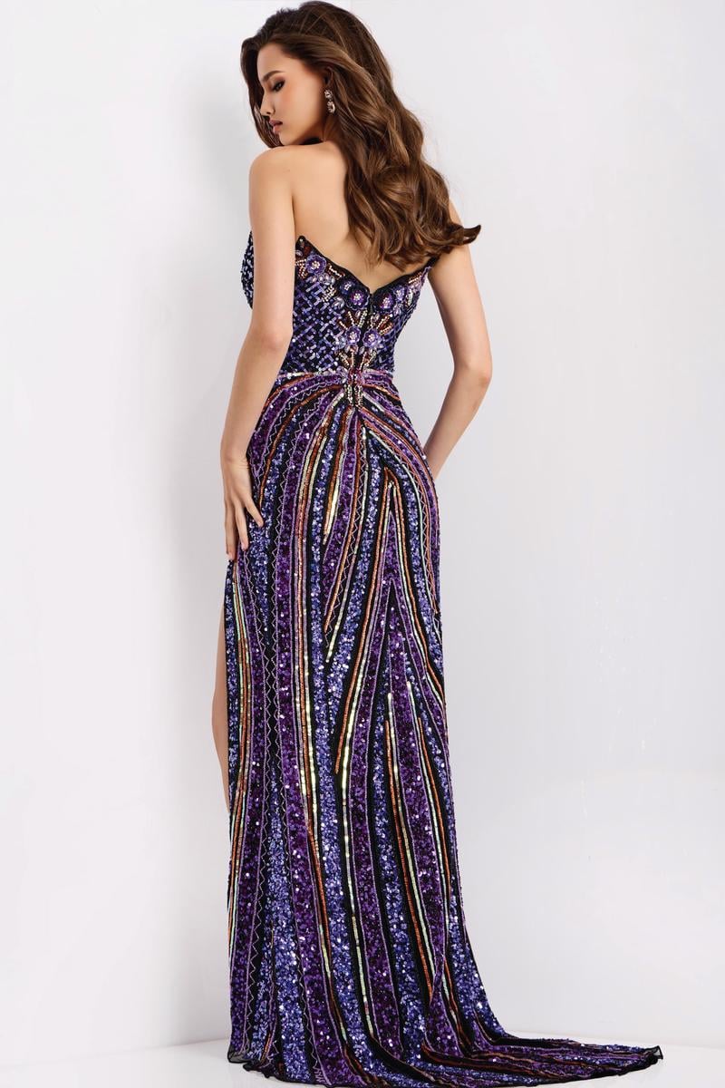 Jovani Prom 49270 - Purple/Multi