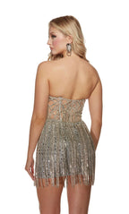 Alyce Paris Homecoming Dress 4943 - Silver
