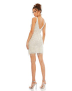 Cocktail by Mac Duggal Dress 4971 - Nude Silver