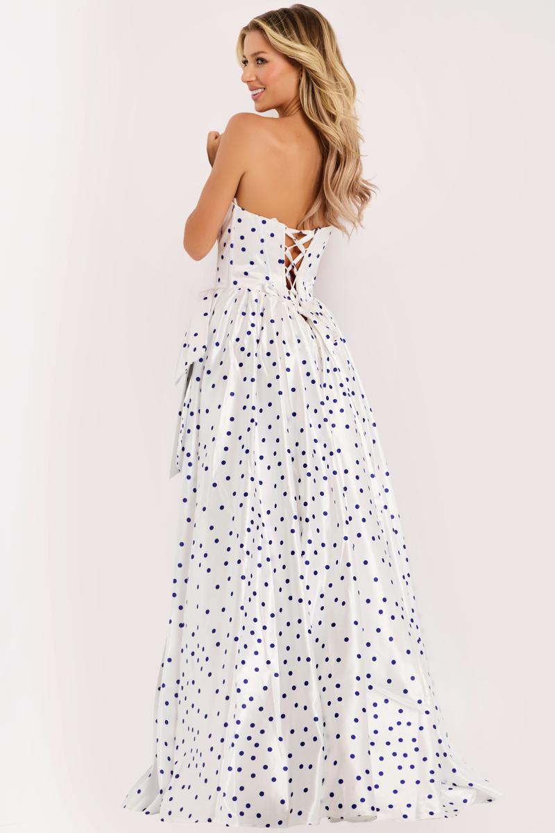 Jovani Prom 49899 - Off White/Royal