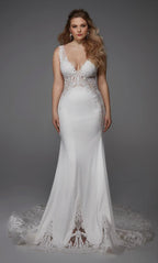 Alyce Black Label Dress 5065 - Diamond White