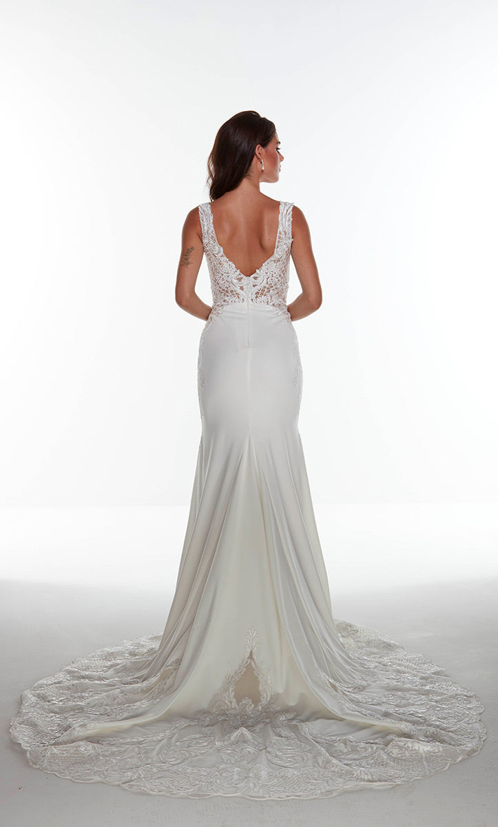 Alyce Black Label Dress 5065 - Diamond White