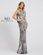 Cassandra Stone Dress 5082A - Platinum