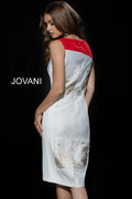 Jovani Evening 50943 - Red/Ivory/Gold