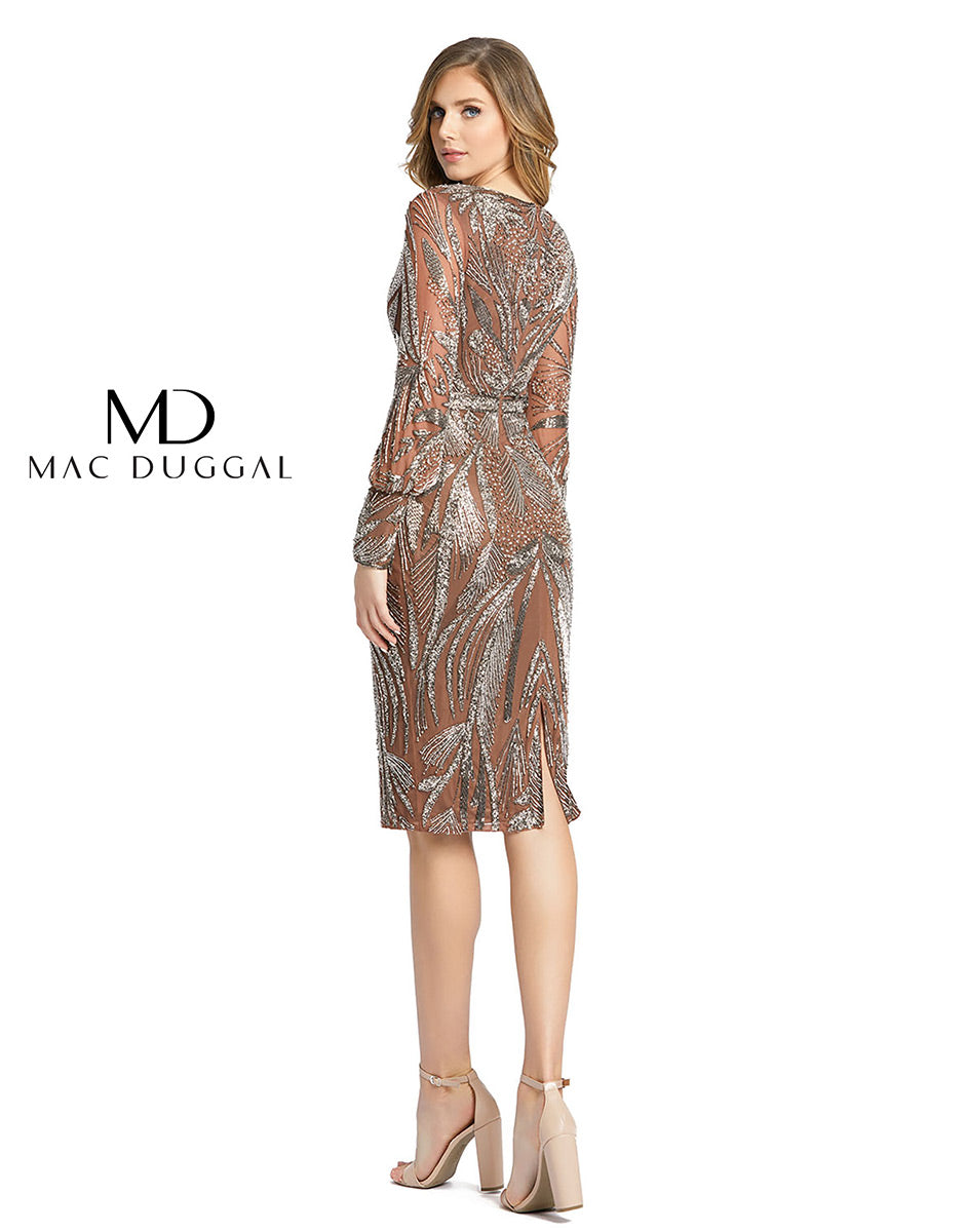 Cocktail by Mac Duggal Dress 5295 - Mocha