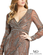 Cocktail by Mac Duggal Dress 5295 - Mocha