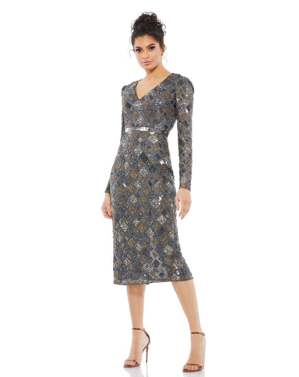 Cocktail by Mac Duggal Dress 5472 - Charcoal