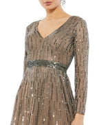 Cocktail by Mac Duggal Dress 5528 - Dark Taupe