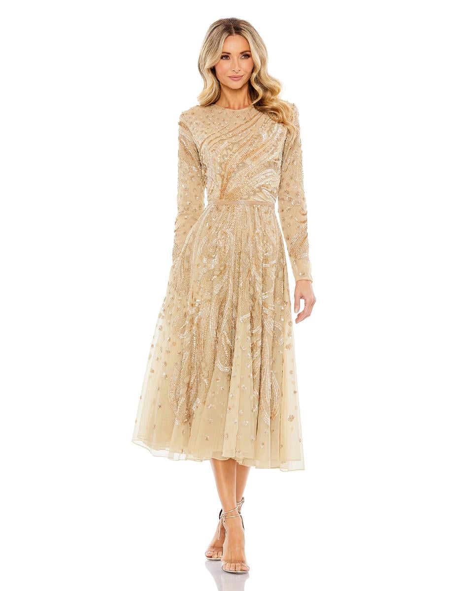 Cocktail by Mac Duggal Dress 5572 - Latte