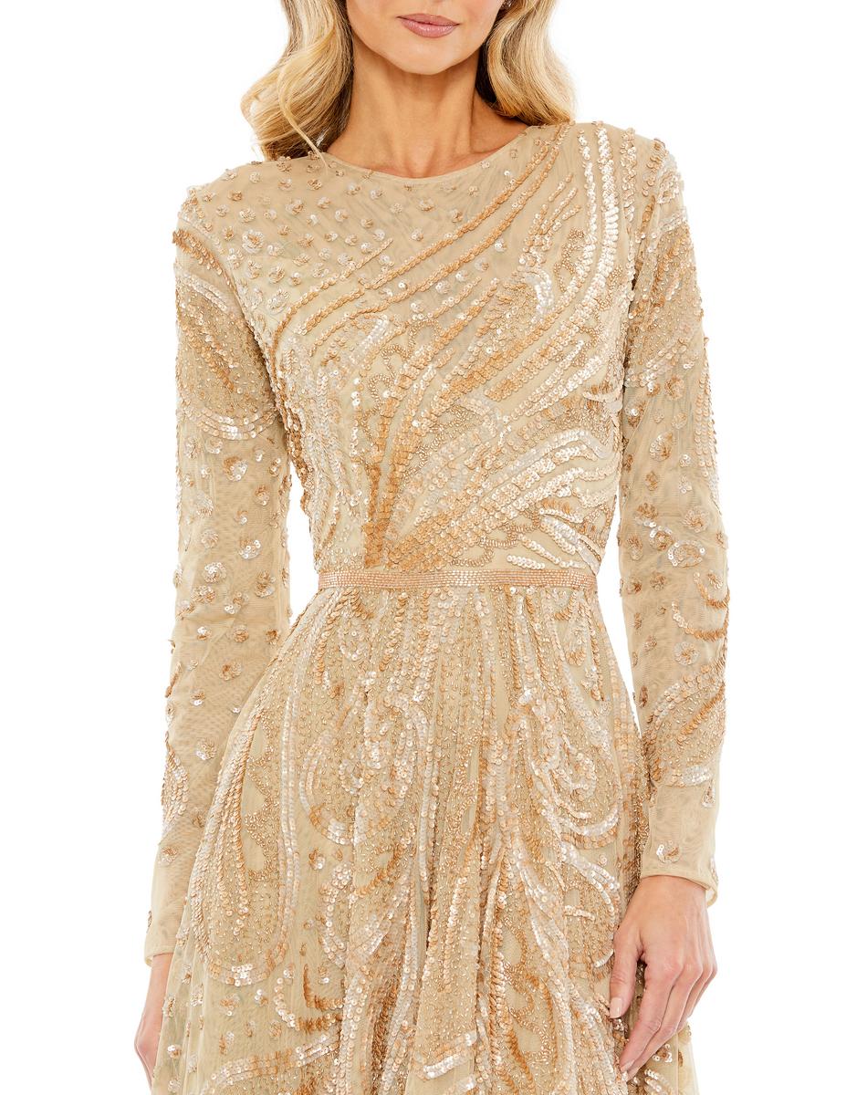 Cocktail by Mac Duggal Dress 5572 - Latte