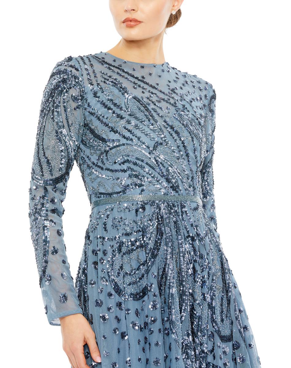 Cocktail by Mac Duggal Dress 5572 - Slate Blue