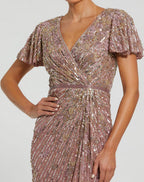 Cocktail by Mac Duggal Dress 5582 - Vintage Lilac