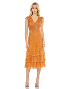 Cocktail by Mac Duggal Dress 5585 - Burnt Orange