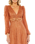 Cocktail by Mac Duggal Dress 5593 - Cognac