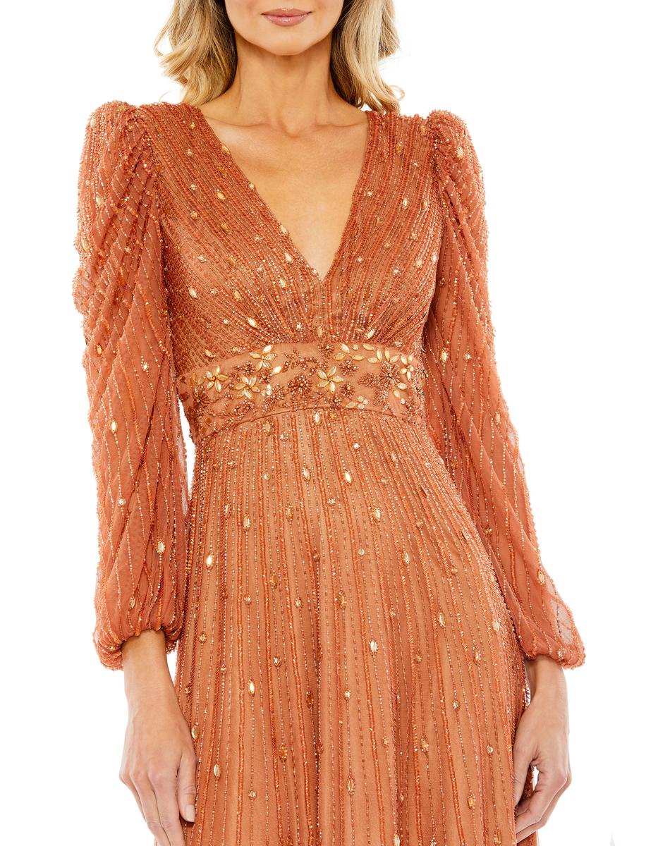 Cocktail by Mac Duggal Dress 5593 - Cognac