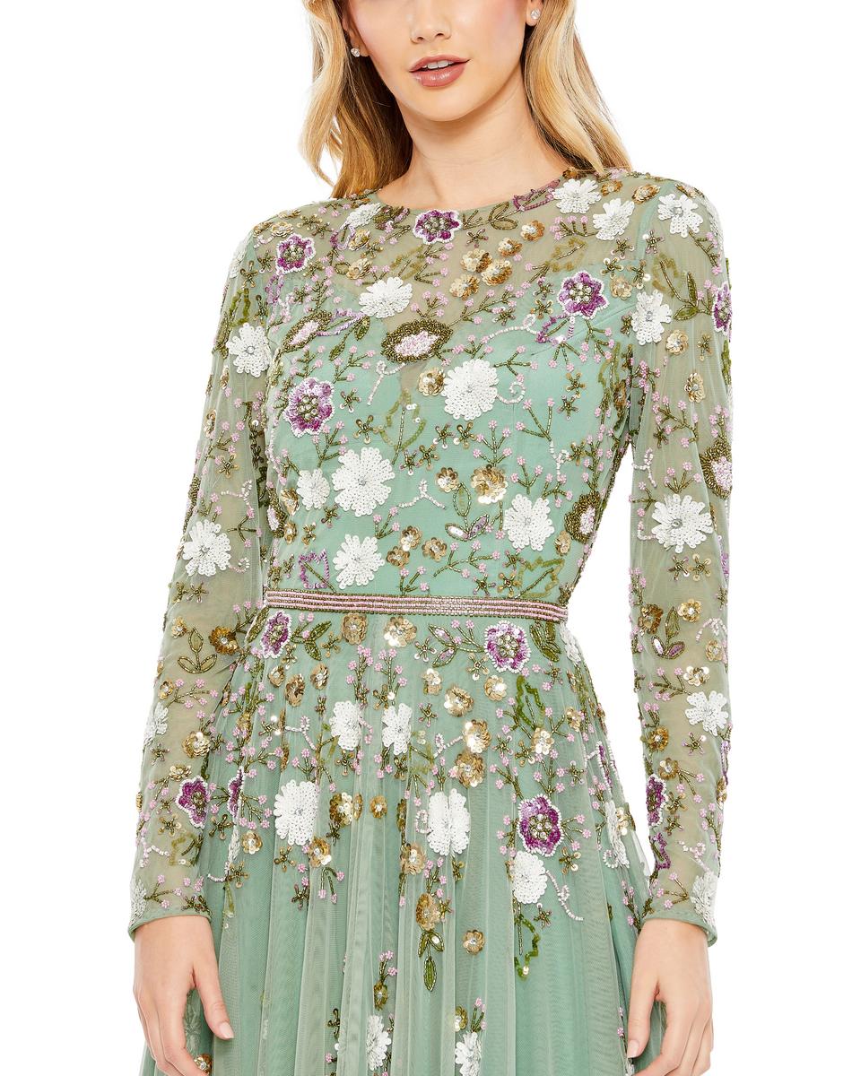 Cocktail by Mac Duggal Dress 5716 - Sage Multi