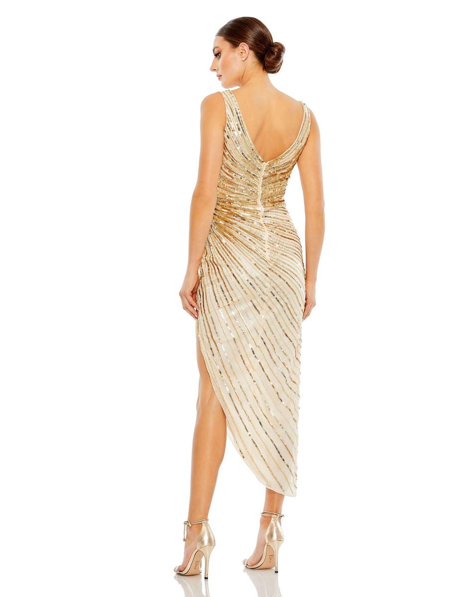 Cocktail by Mac Duggal Dress 5757 - Nude Gold