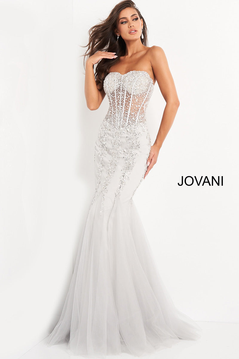 Jovani Prom 5908 - Silver/Silver