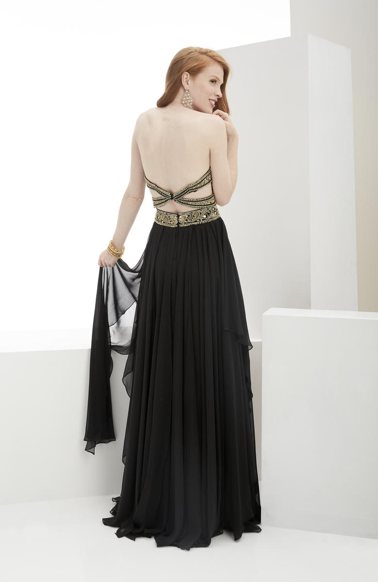 Jasz Couture Dress 5915 - Black