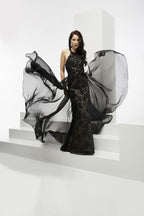 Jasz Couture Dress 5925 - Black