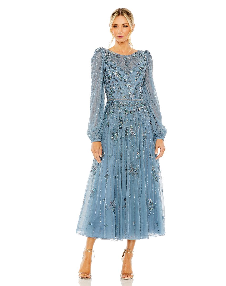 Cocktail by Mac Duggal Dress 5990 - Slate Blue
