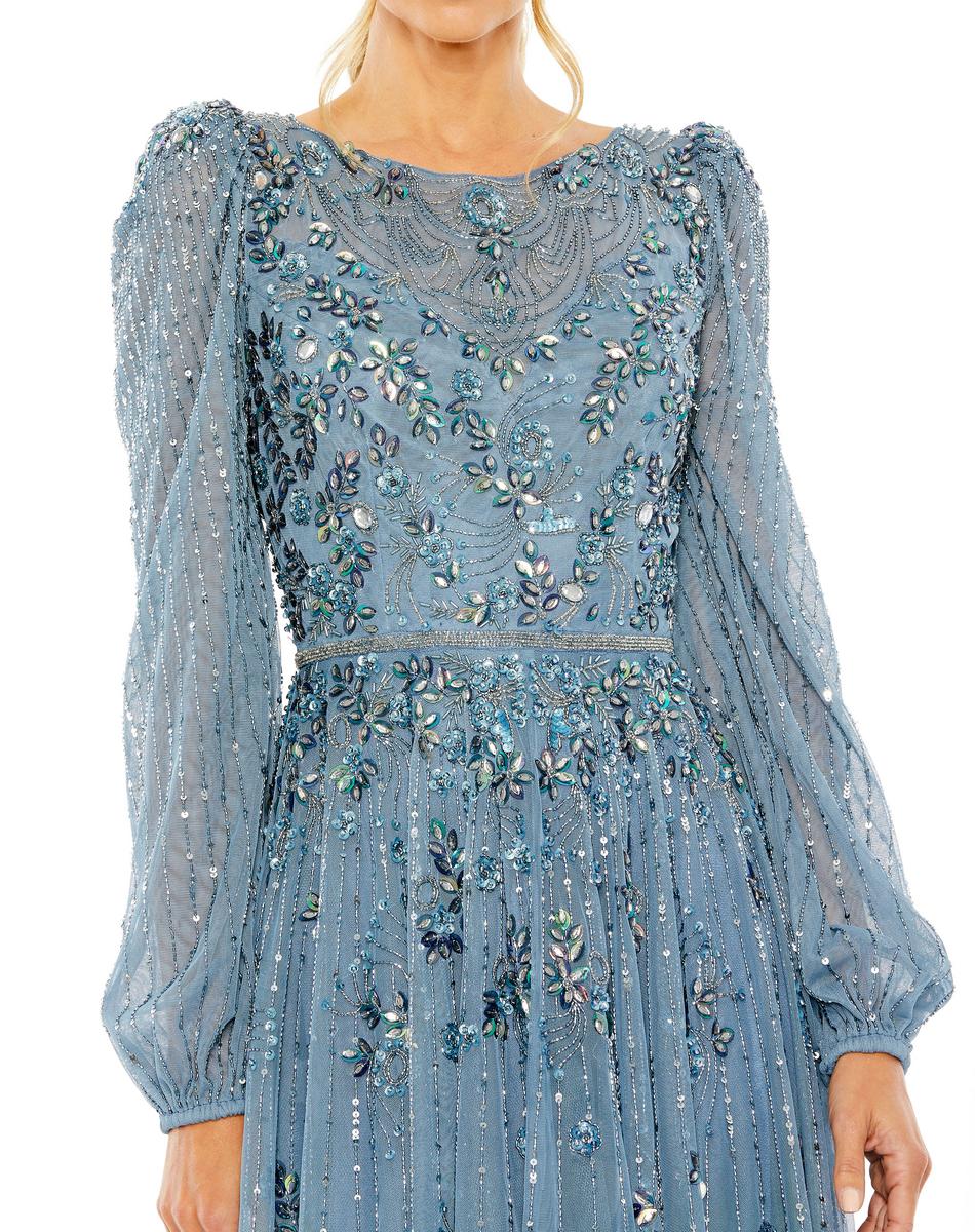Cocktail by Mac Duggal Dress 5990 - Slate Blue