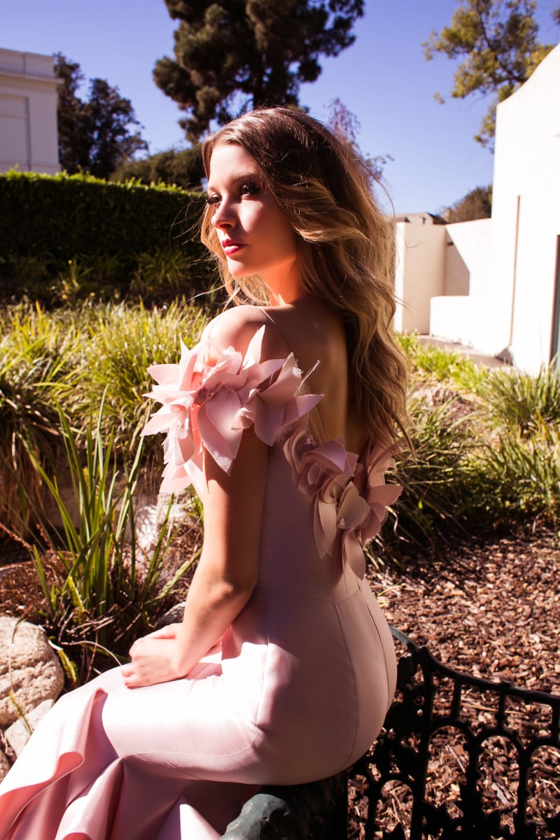 Nicole Bakti Dress 7038 - Rose Gold