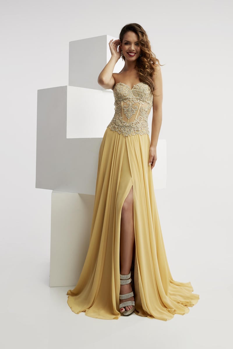 Jasz Couture Dress 6019 - Gold