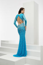 Jasz Couture Dress 6026 - Ocean Blue