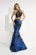 Jasz Couture Dress 6068 - Black/Royal